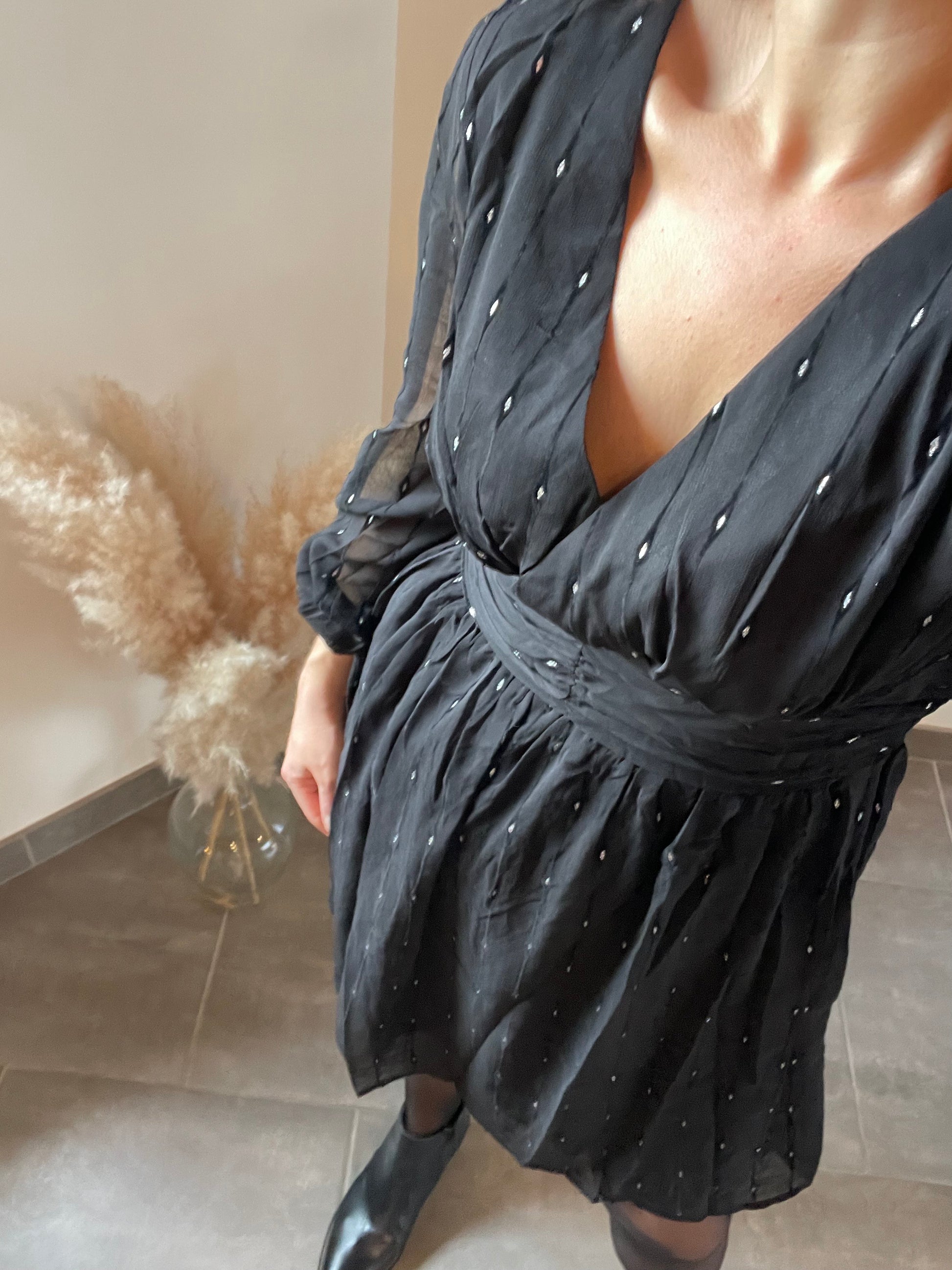 robe cintré noire noël