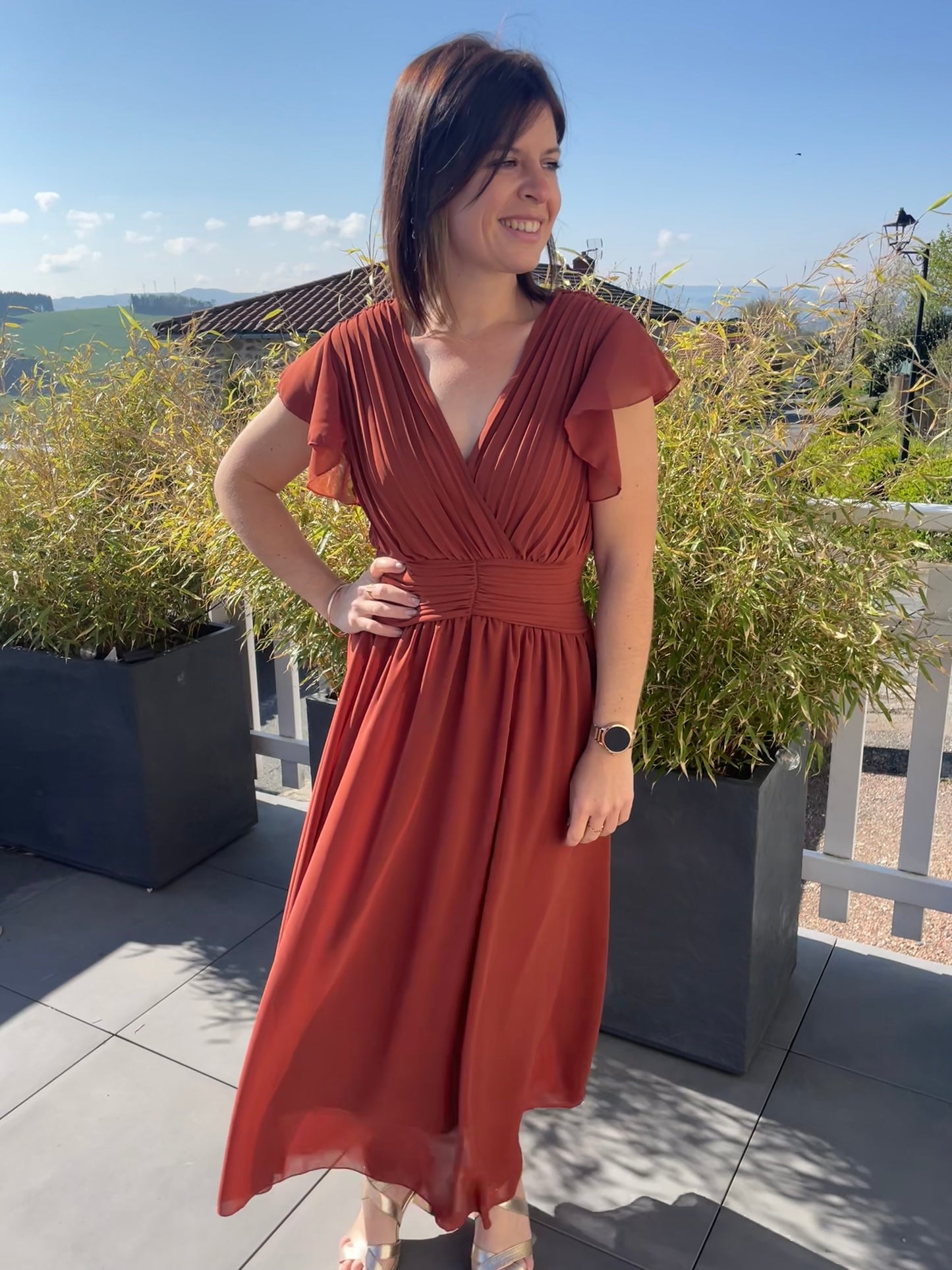 Robe Eva Terracotta/Brique