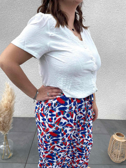 blouse blanche grande taille